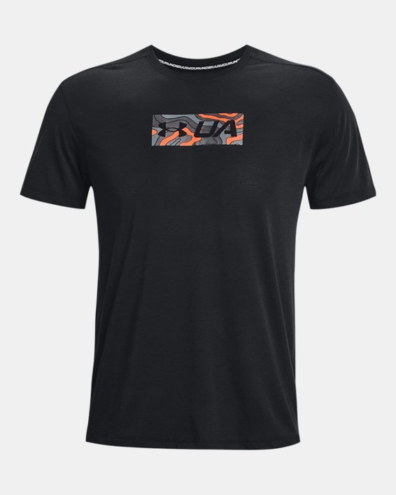 Men's UA Streaker Graphic T-Shirt in Black image number 4